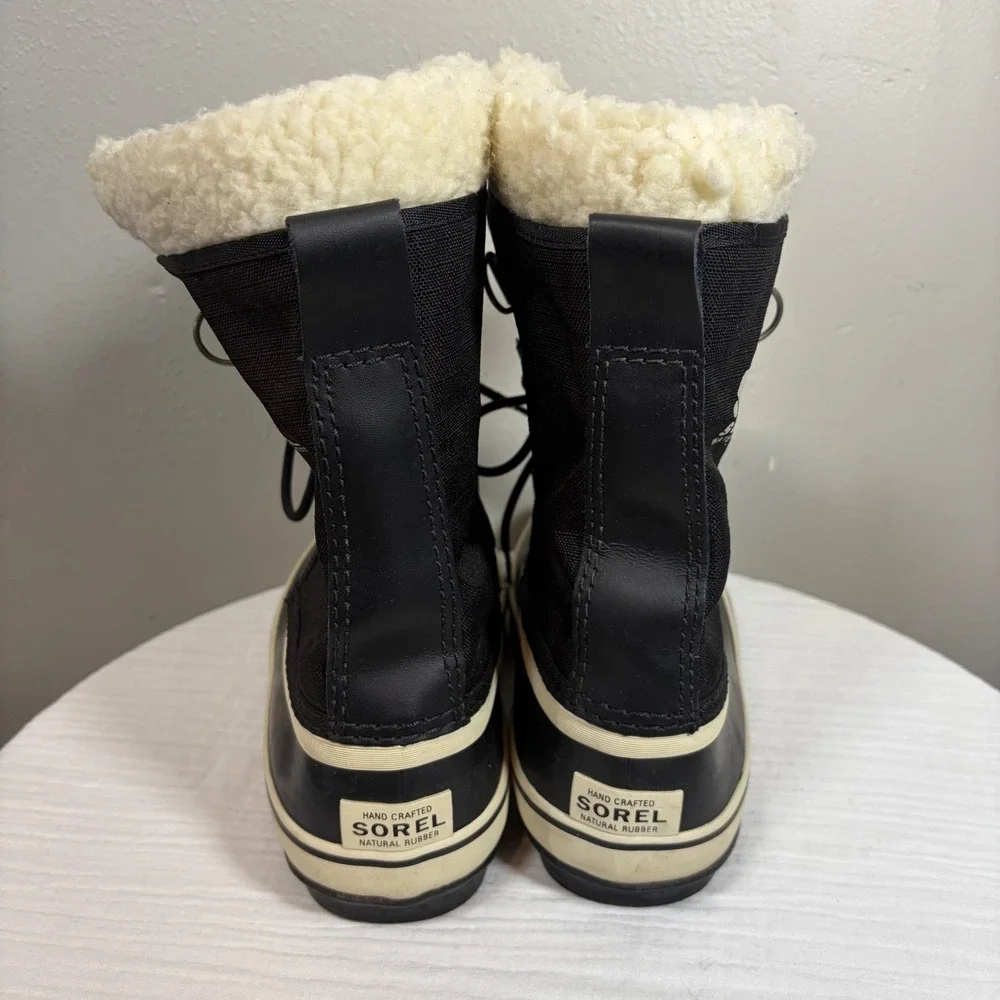 Sorel Winter Carnival Waterproof Boots Black NL1495-011 Womens 10